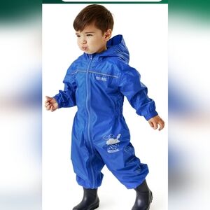 Blue Kids' Rain Suit Regatta Kids Puddle IIII Suit Oxford Blue 24-36 months